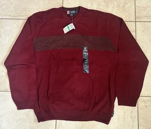 Vintage Chaps Pullover Felpa Uomo Rosso 100% Cotone Uomo Taglia Large  - Foto 1 di 5