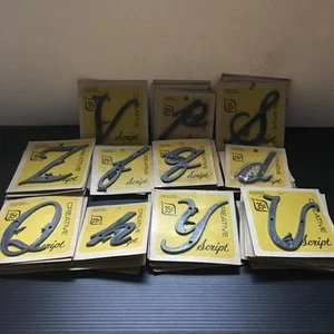 Ein alter Hausbuchstabe Kursiv Handwerk einzeln Groß-/Kleinbuchstabe & Q Z V U Y - Bild 1 von 7