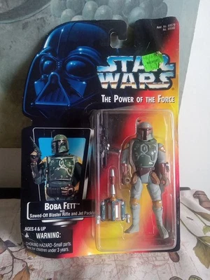 Kenner Star Wars El Poder de la Fuerza 2 Boba Fett Figura Tarjeta Roja De Colección 1995 Foto 1 de 4