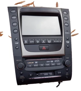 2006-2007 Lexus GS300 GS430 Navigation Screen Radio CD Cassette Player Unit Mark - Bild 1 von 14