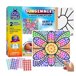 Window Diamond Art Suncatcher Kit - makes two 8" suncatchers - Picture 1 of 7
