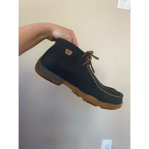 Scarpe casual stringate Twisted X uomo chukka driving moc misura 8,5 nero marrone - Foto 1 di 9