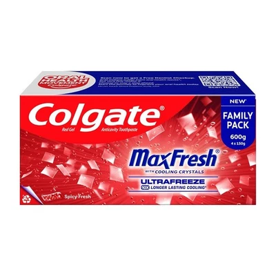 Colgate MaxFresh Spicy Fresh Red Gel Toopthpaste (150gm x 4) 600 gm - Image 1 of 4