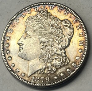 1879 S $1 Morgan Silver Dollar - Picture 1 of 4