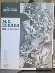 CASA DELLE SCALE DI M.C. ESCHER - Completo - PUZZLE PEZZO D'ARTE MELOGRANO - Foto 1 di 2