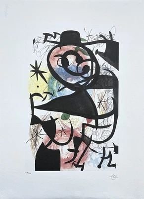JOAN MIRÓ - The clown rose - signed, numbered edition 127/150,56x76cm - image 1 of 4