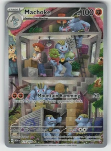 Ilustración Machoke rara SV: escarlata y violeta 151 177/165 casi nueva - Imagen 1 de 2