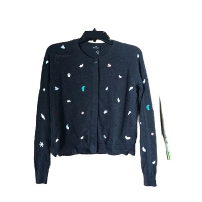 PS by Paul Smith Women’s Hidden Button Front Embroidered Wool Blend Cardigan XS - Image 1 of 4