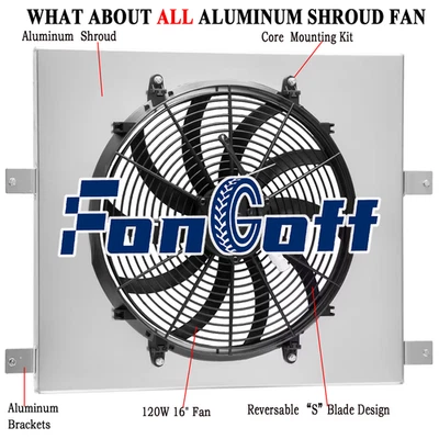 Shroud+Electric Fan For 2006-2010 Jeep Grand Cherokee Commander 3.7/4.7L 6.1L US Foto 1 de 4