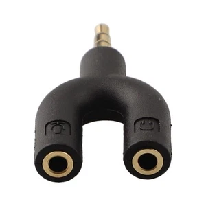 For Audio Devices Headphone Y Splitter 3.5mm Male Female 4 Pole Audio Earphone - Picture 1 of 25