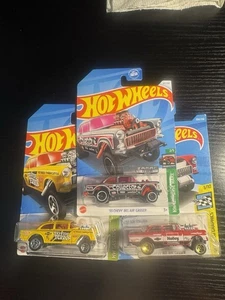Hot Wheels 55 Chevy Bel Air Gasser Lote de 3 un ZAMAC - Imagen 1 de 1