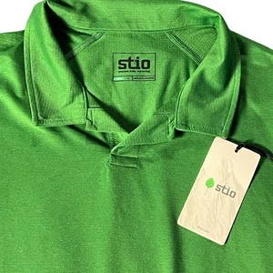 Neu mit Etikett Stio Herren Poloshirt Kurzarm Crester Polo SS Golf Stretch grün Large - Bild 1 von 8