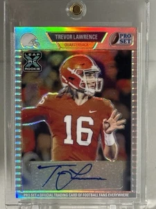 Trevor Lawrence  LEAF PRO SET VARIATION AUTO 11/20 RC  SHIPS SAME DAY - Picture 1 of 8