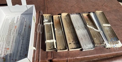 Lote de pipetas de bulbo volumétrico marca PYREX Fisher y Kimax 1 ml-10 ml Foto 1 de 4