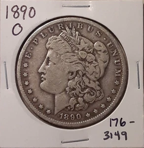 1890-O Morgan 90% Silver Dollar $1 US Coin New Orleans Mint (#176-3179/BB1) - Picture 1 of 3