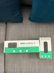 Blink Video Doorbell + 2 Outdoor 4 Smart Cameras + Sync Module Core Bundle - Picture 1 of 8