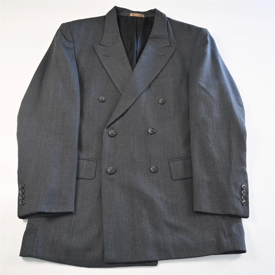 Blazer Traje Chaqueta Abrigo Deportivo De Colección Cellini 42R Gris Tweed Doble Pecho Para Hombre Foto 1 de 4