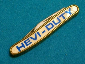 NM VINTAGE COLONIAL USA HEVI-DUTY AD KNIFE KNIVES POCKET SERPENTINE UTILITY JACK - Picture 1 of 10