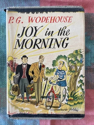 Joy in the Morning by PG Wodehouse (1946 1st Edition HCDJ, Vintage Ex-Library) - Image 1 of 4