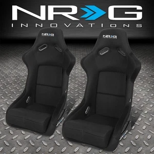 PAIR NRG BUCKET RACING SEAT/SEATS FIBER GLASS/STEEL LEFT+RIGHT - Bild 1 von 8
