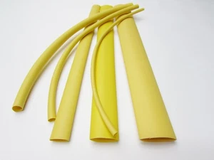 1/5/10 ft Yellow Heat Shrink Tube Assortment 3:1 Dual Wall Adhesive Glue Marine - Picture 1 of 14