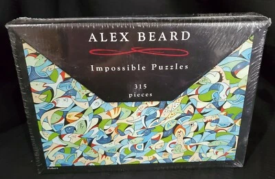 FISHERY #8792 Fish Impossible Puzzle 315 piece 25"x17.5" SEALED BOX Alex Beard - Image 1 of 4