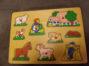 Holzpuzzle Bauernhof  Sperrholz - Bild 1 von 1