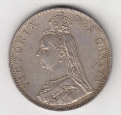 Moneda de plata Gran Bretaña doble florín 1888 Foto 1 de 2