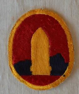 VTG WWII era US Army Patch Hawaiian Coast Artillery Brigade Hawaii 2 3/4 x 2 1/4 - Picture 1 of 5