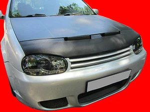 CAR HOOD BRA fit DEBADGED VW Golf 4 MK4 1997-2003 NOSE FRONT END MASK TUNING - Imagen 1 de 3