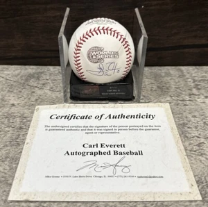 CARL EVERETT SIGNED 2005 WORLD SERIES RAWLINGS BASEBALL CHICAGO WHITE SOX - Picture 1 of 2