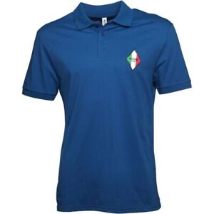 Moschino Swim Men's Polo T-Shirt Tee Gym Diamond Logo Signature Blue T1302 NEW