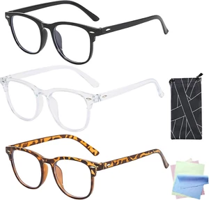 Blaulichtfilter Brille Damen Ohne Stärke 3 Stück, Blaulicht Brille Blue Light Gl - Bild 1 von 7