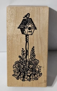 Sello de goma PSX - pajarera en poste - Imagen 1 de 2