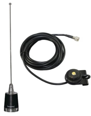 Antenna UHF 450-470 MHz 3 dBd Black Trunk Mount Mini-UHF Mobile Radio Motorola - Image 1 of 2