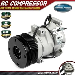 A/C Compressor w/ Clutch for Toyota 4Runner 2003-2009 FJ Cruiser 2007-2009 4.0L - Picture 1 of 10