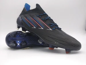 Adidas Mens Rare X Speedflow.1 FG GW7454 Black Blue Soccer Cleats Shoes - Picture 1 of 8
