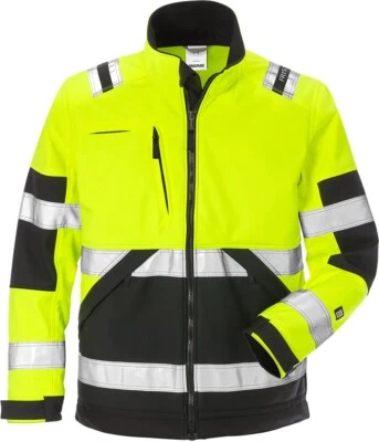 Fristads Warnschutz-Jacke High Vis Softshell-Jacke Kl. 2 4083 WYH Warnschutz-Gel - Bild 1 von 4