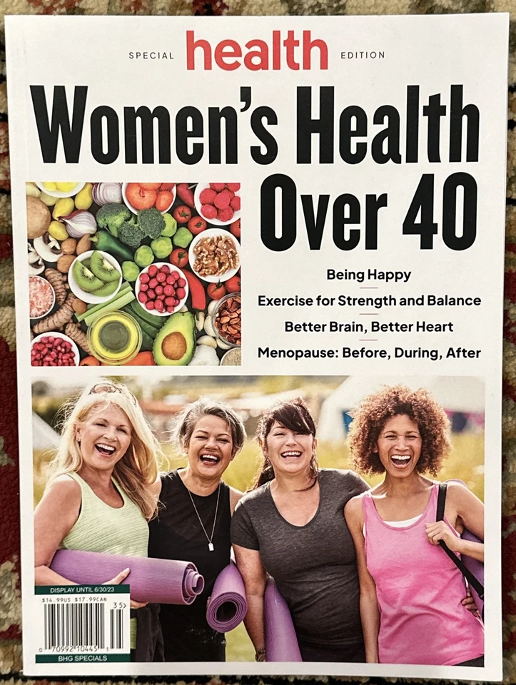 Women's Health Over 40 Magazine Special Being Happy Exercise Better Brain Heart Foto 1 de 1