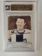 12-13 ITG History Of Hockey Great Moments Dominik Hasek Pad 21/40 Gold Medal