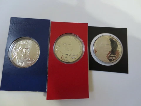 2019 - P - D -S Jefferson Nickel Set in Mint packaging Cover