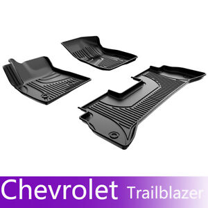 Car Floor Mats Liners Rubber For 2021-2024 Chevrolet Trailblazer FWD All Weather