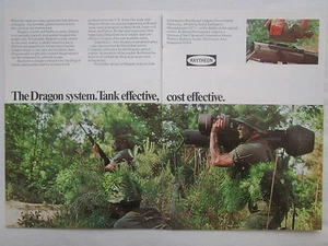 7/1977 PUB RAYTHEON US ARMY MCDONNELL DOUGLAS M47 DRAGON ANTI TANK ORIGINAL AD - Imagen 1 de 1