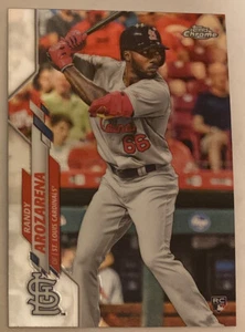 2020 Topps Chrome Baseball RANDY AROZARENA Base Rookie RC #49 Cardinals Rays NM - Bild 1 von 2