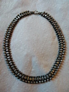 Vintage Rajasthan Indien 800/1000 Silber handgefertigt 18" Halskette Markenzeichen RA 87,5gr - Bild 1 von 7