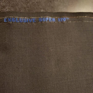 Super 120s - Thin, Soft, Light, Classic Solid Gray Wool Twill Suiting - Picture 1 of 2