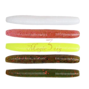 15 X Cebo de plástico suave Palo Gusano Señuelo Cebo de natación Texas Rig Pike 5 cm 1,6 g 5 colores - Imagen 1 de 10