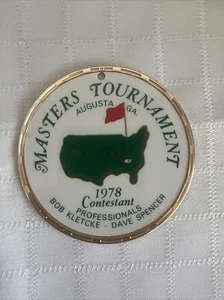 De colección 1978 Masters Tournament Golf Augusta Georgia Torneo Bolsa Etiqueta ¡Muy Raro! ⛳ - Imagen 1 de 9