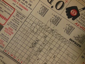 Washington Senators vs. Cleveland, 1967 program, Del Rice autograph #2 - Picture 1 of 3