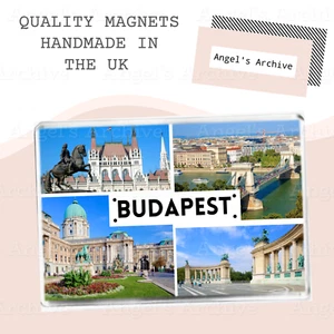 BUDAPEST ✳ HUNGARY ✳ SOUVENIR TOURIST ✳ LARGE FRIDGE MAGNET ✳ GREAT GIFT - Picture 1 of 1